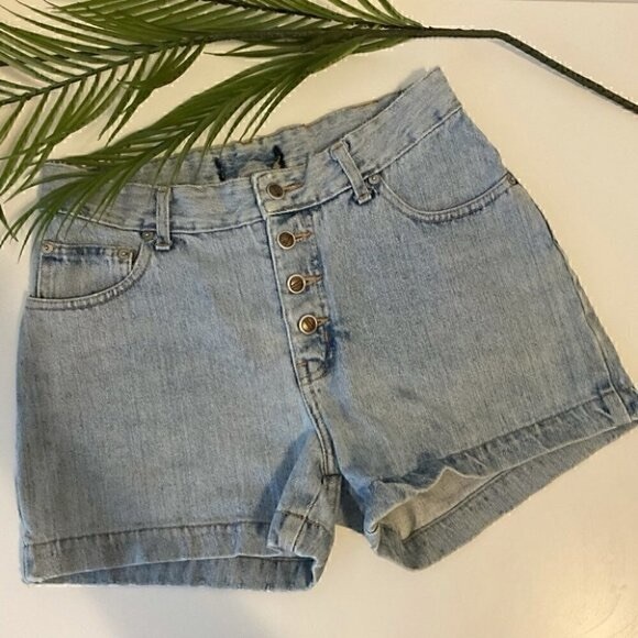 Bluenotes Pants - Vintage 90's Bluenotes Denim Shorts Juniors